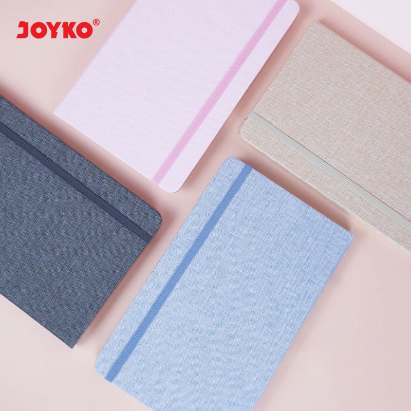 

NOTEBOOK JOYKO A5 NB-709 SOFT COLOR | NOTBOKK HARD COVER KAIN | BUKU CATATAN BERGARIS | 192 hal | 80 gsm