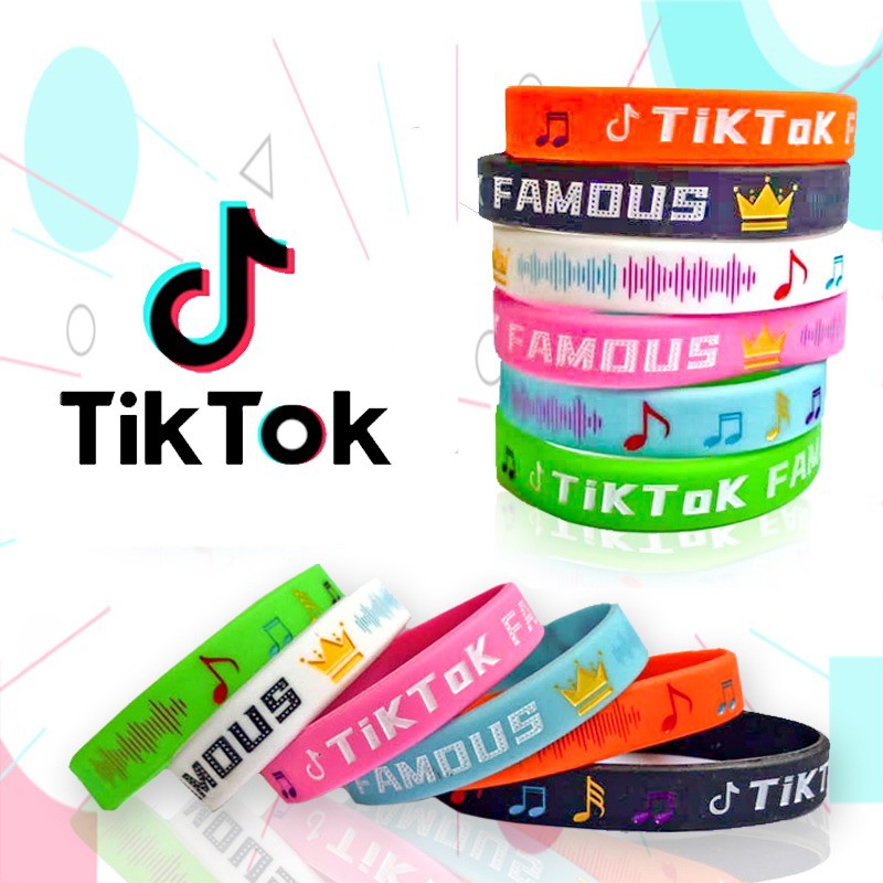 GELANG KARET tiktok KEREN PRIA WANITA BRACELET RUBBER BAYAR DITEMPAT