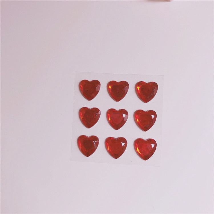 Ins girl love stickers acrylic peach heart stickers DIY diary hand account decorative stickers