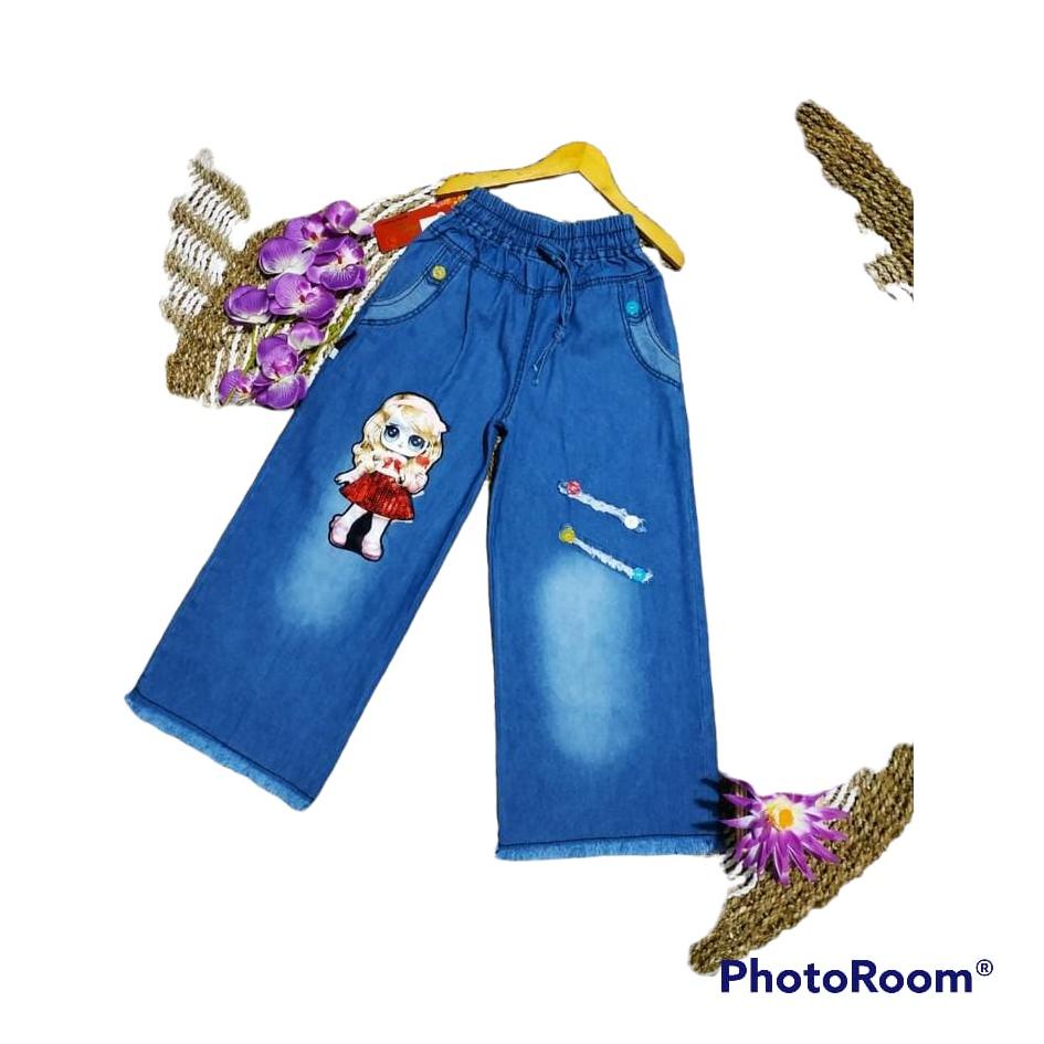 ➨Dijual Murah⁑ SALE  KULOT JEANS ANAK LOL LED CELANA LEVIS ANAK PEREMPUAN 2-11 TAHUN KULOT LEVIS ANA