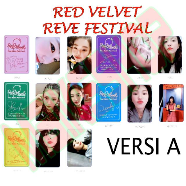 Red Velvet Reve Festival Photocard Kpoo