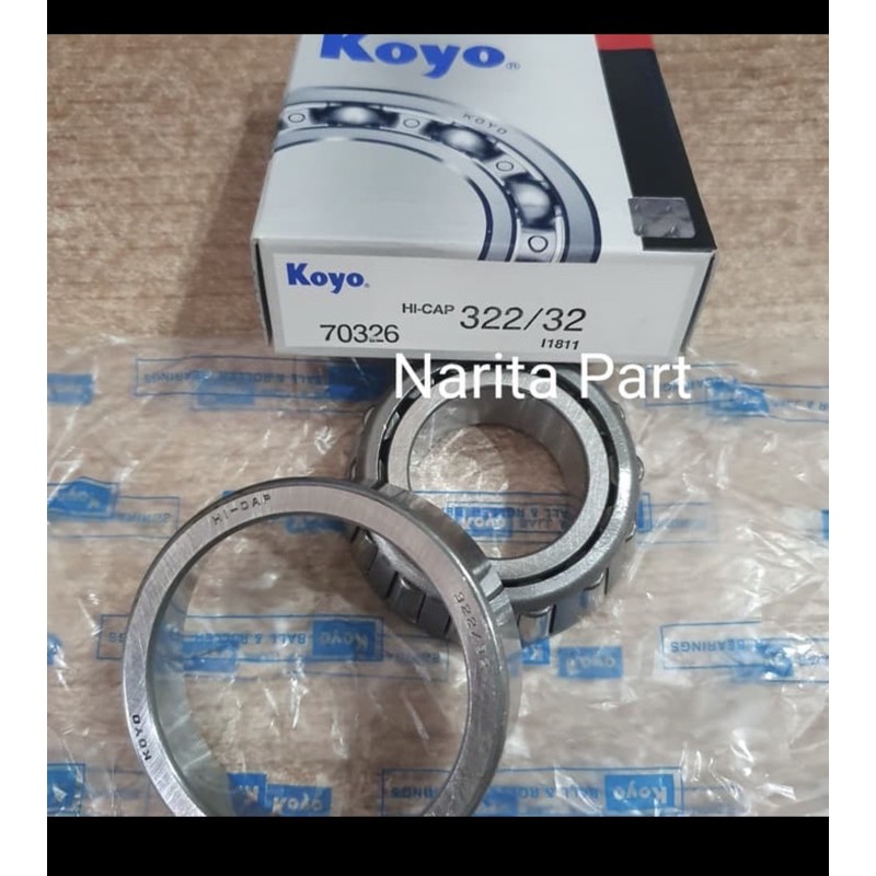 Tapered bearing 322/32 Koyo Asli roda depan dalam Isuzu KAD Bison