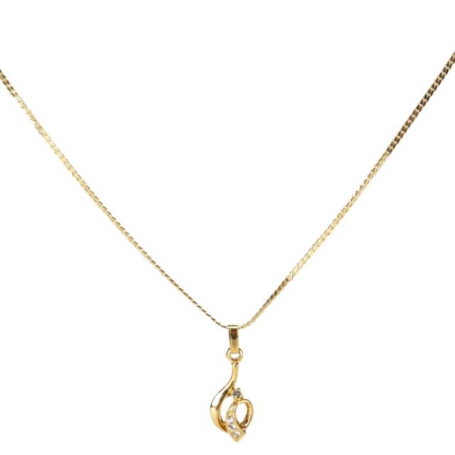 1901 Jewelry Kalung Gold 63 Lapis Emas - Kalung Wanita dengan Lab Diamond