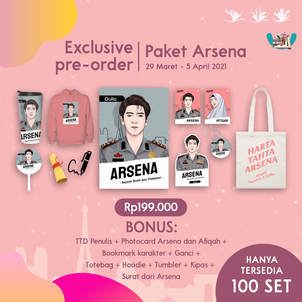 NOVEL ARSENA Penulis Gulla-PAKET ARSENA