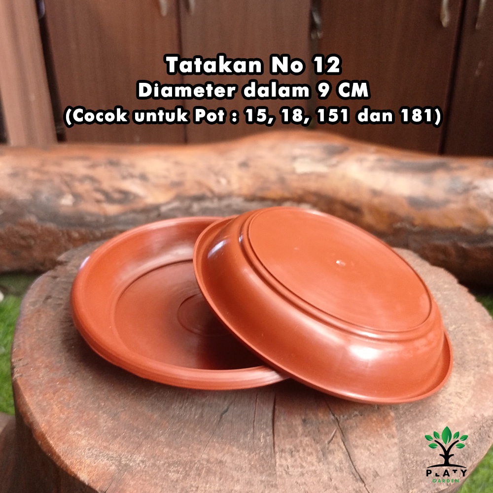 Tatakan Pot Terracotta/Coklat No 10, 12, 14, 16, 18