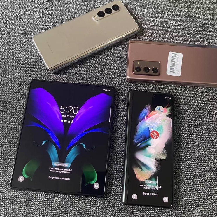 Samsung Galaxy Z Fold 3 5G Second Samsung Z Fold3 5G Handphone 5G Bekas 12/512GB 12/256GB Mulus