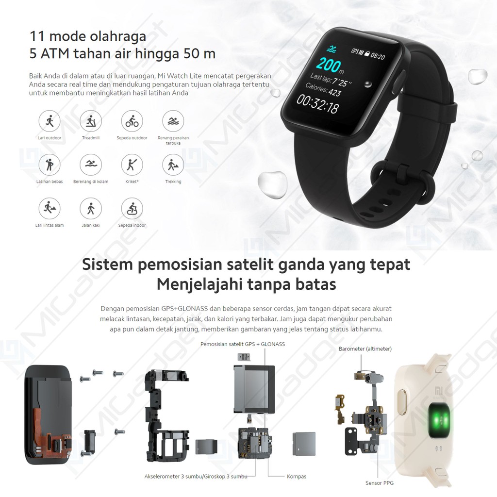 Xiaomi Mi Watch Lite Smartwatch Jam Tangan Watch Lite