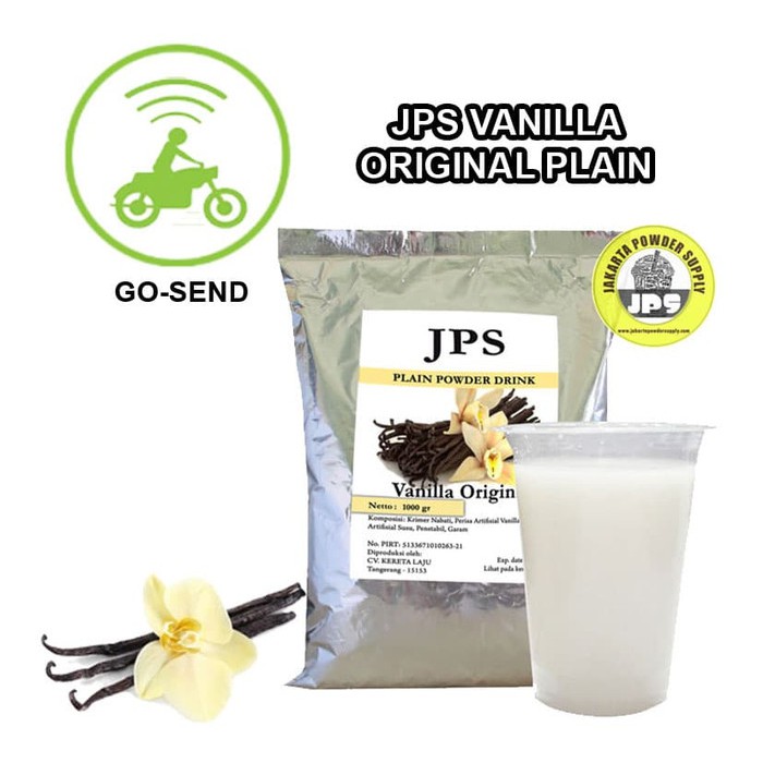 

Bubuk Minuman Vanilla Original Plain Powder JPS Tanpa Gula