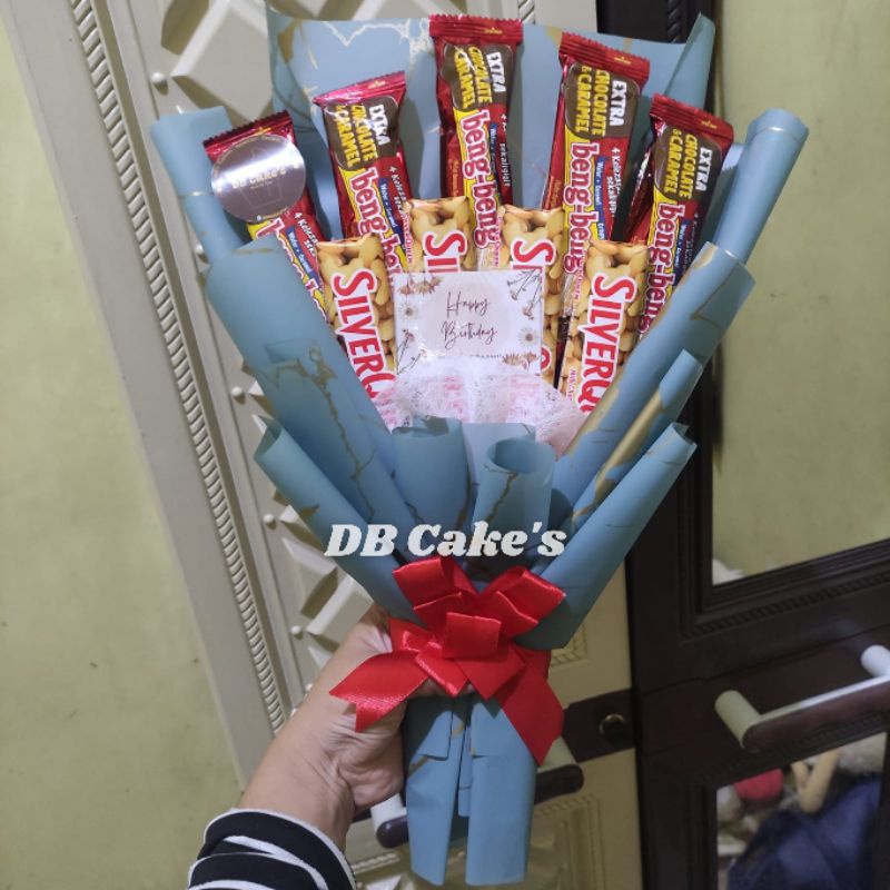 

buket snack murah beng beng silverqueen