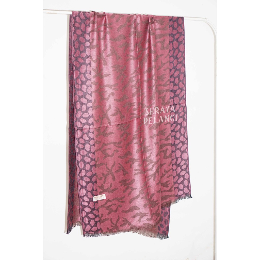 Pashmina Cashmere Motif A03 | Animal Print | Selendang | Scarf | Syal | Shawl | Pasmina Kashmir | Souvenir | Hadiah Ulang Tahun | Birthday Gift | Aksesoris Fashion Wanita | Premium Import Quality | Grosir Murah | Luxury Scarf