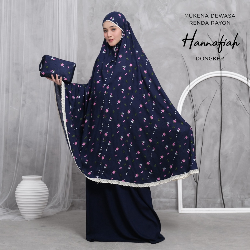 MUKENA BALI TASIK - MUKENA RENDA RAYON DEWASA MOTIF HANNAFIAH