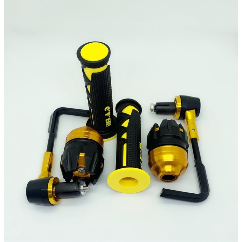 (PAKET 3 in 1) PROGUARD L + JALU AS RODA DEPAN + HANDGRIP BAD SHARK UNIVERSAL