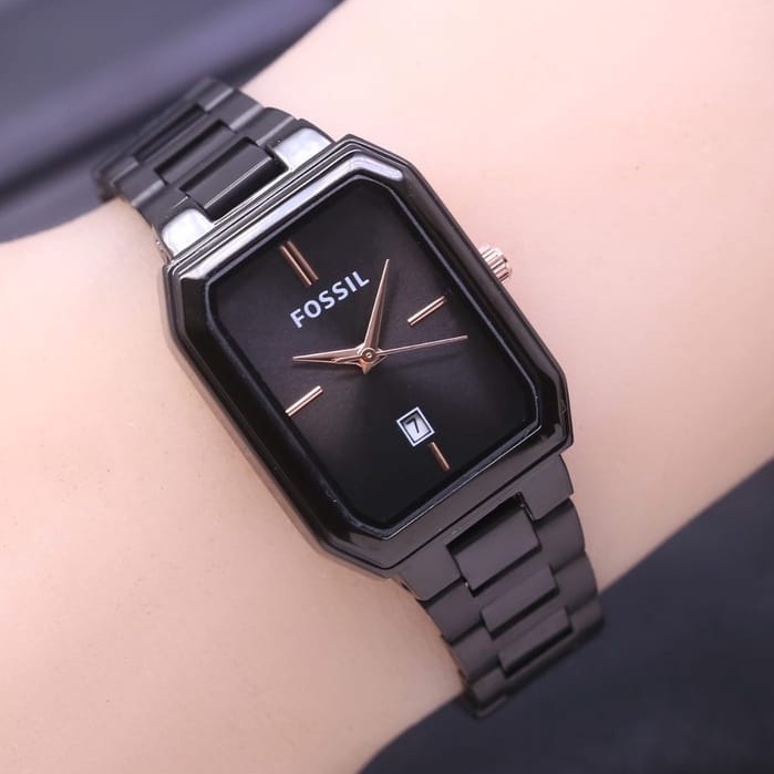 Grosir Jam Tangan Wanita Fossil 3901 Tanggal Aktif Tali Rantai Pasir Garansi Original 6 Bulan Free B