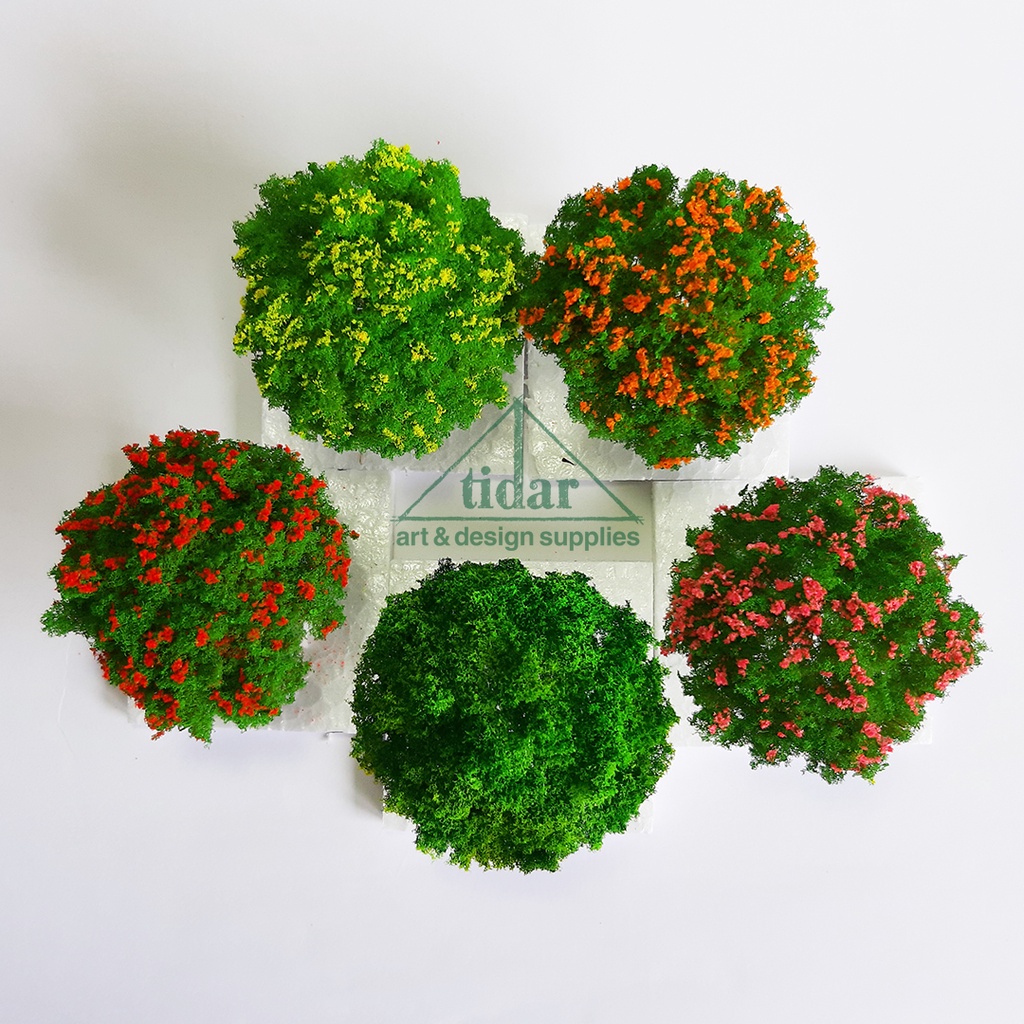 

[MR] MG - Miniatur Pohon Rindang Tinggi 6 CM - Beringin Cabang Hijau Bunga