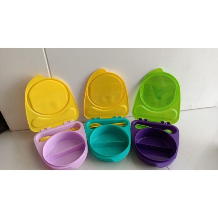 Tempat Makan Anak Bayi Lunch Box Kotak Makan Free Sendok Garpu LB05