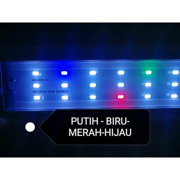 Lampu LED Aquarium 60 cm - 80 cm 4 warna KYOTO P 600 24W