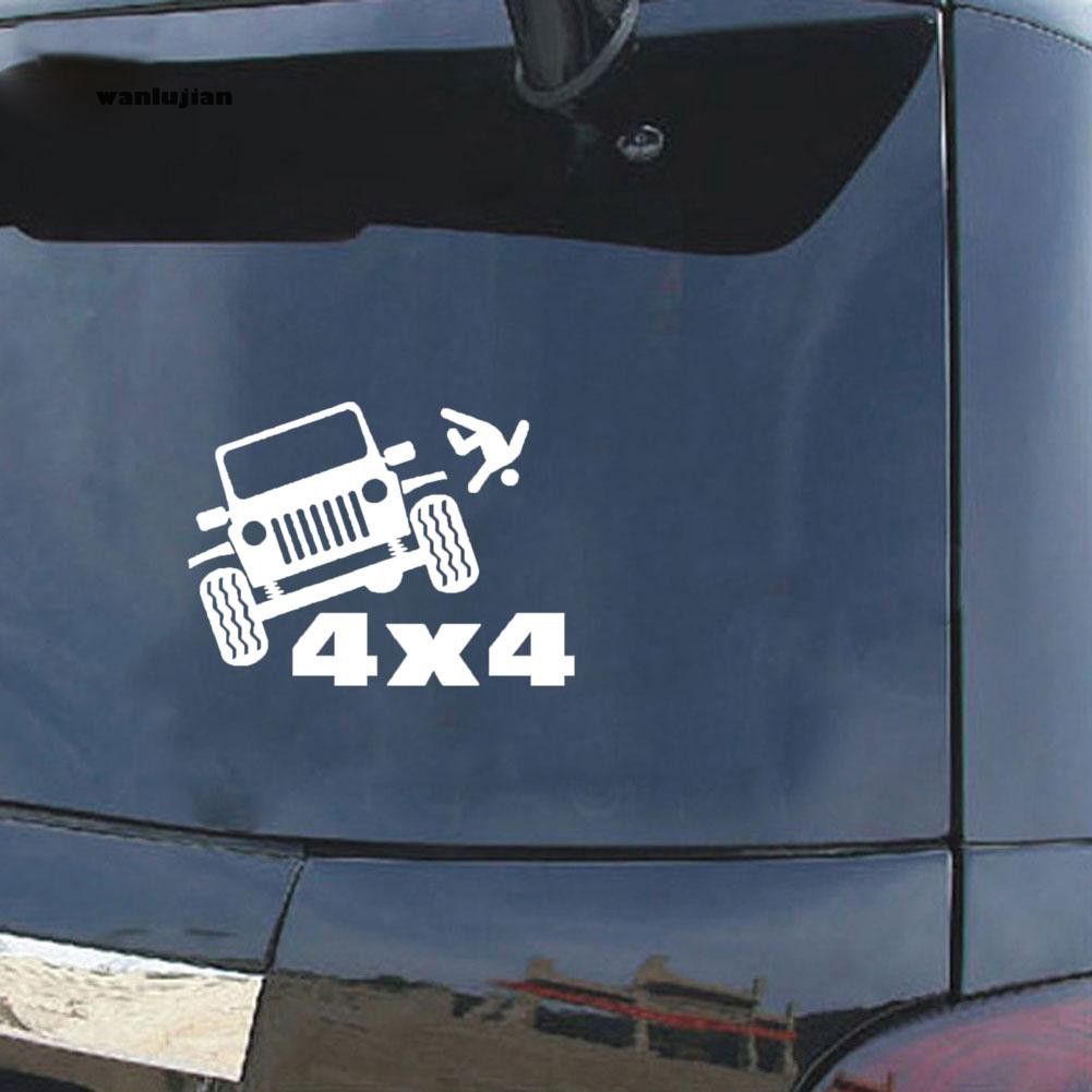 Wa Stiker Reflektif Motif Lucu 4x4 Untuk Body Jendela Mobil