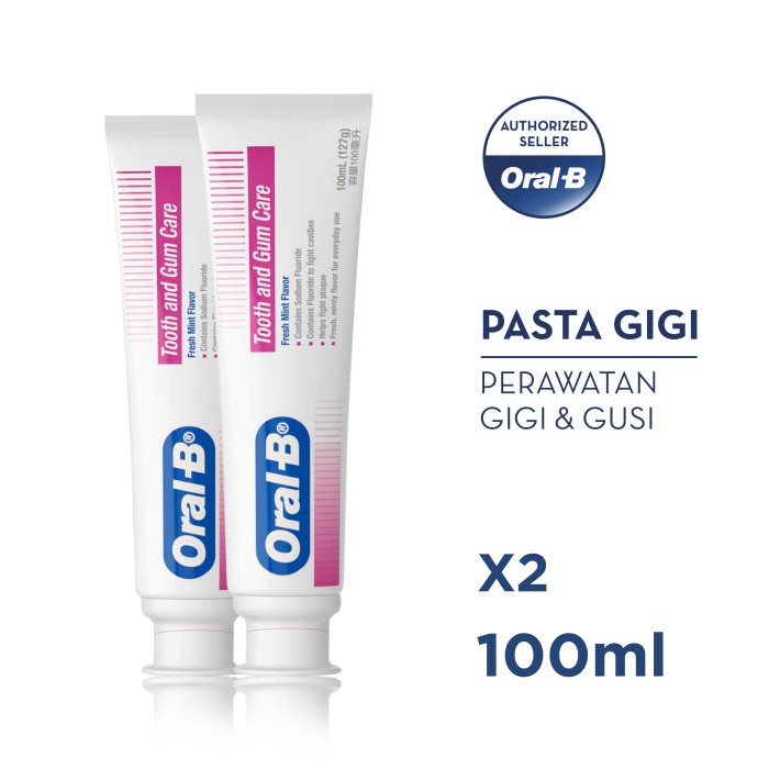 Oral-B Pasta Gigi Tooth And Gum Care 100 Ml Paste - Paket Isi 2 #98