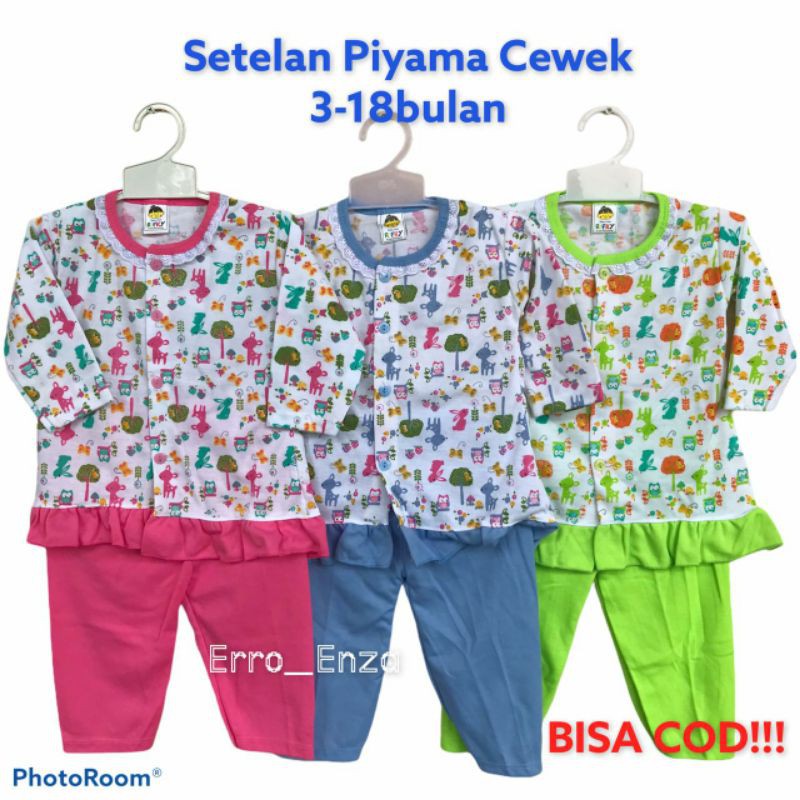 Baju Bayi Perempuan 3-18 Bulan /Setelan baju bayi perempuan/ piyama Bayi Perempuan Forest