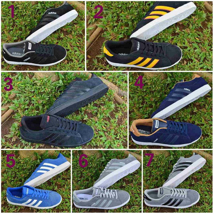 sepatu sneakers pria adidas neo derby casual import murah
