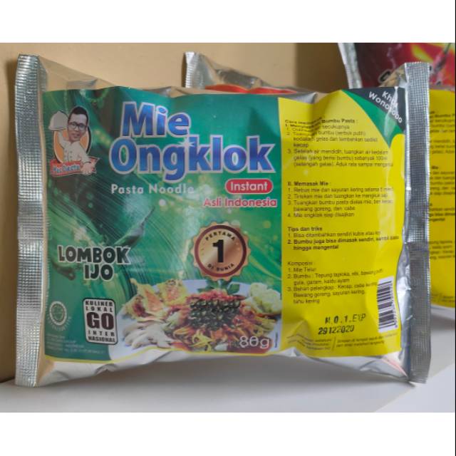

Mie Ongklok Instan LOMBOK IJO | MAW FOOD | Asli Wonosobo