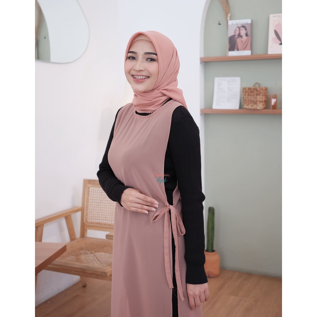 Outer Kondangan / Outer Pesta / Vest Long Vest / Outer Rompi Panjang / Outer Polos-4