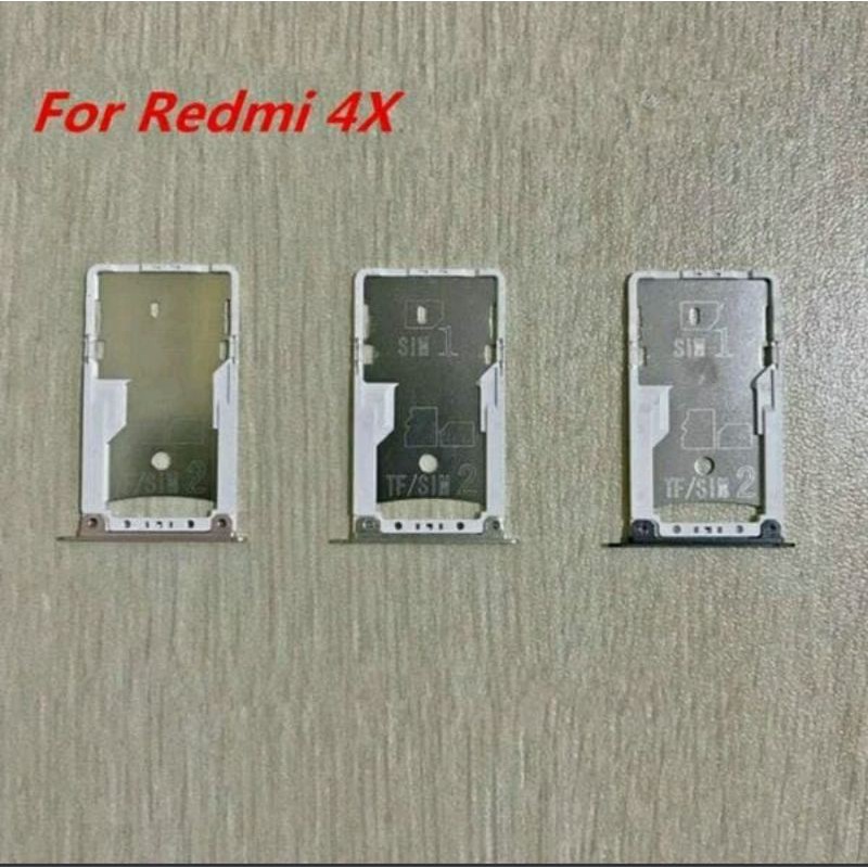 Simtray Simlock Slot Sim Card Xiaomi Redmi 4X Original