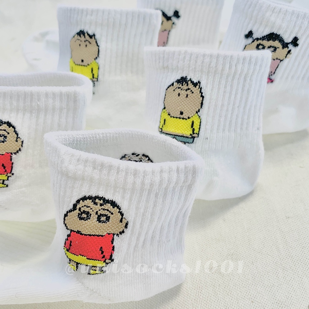 Kaos kaki pendek motif tebal lucu karakter cewe bermotif premium