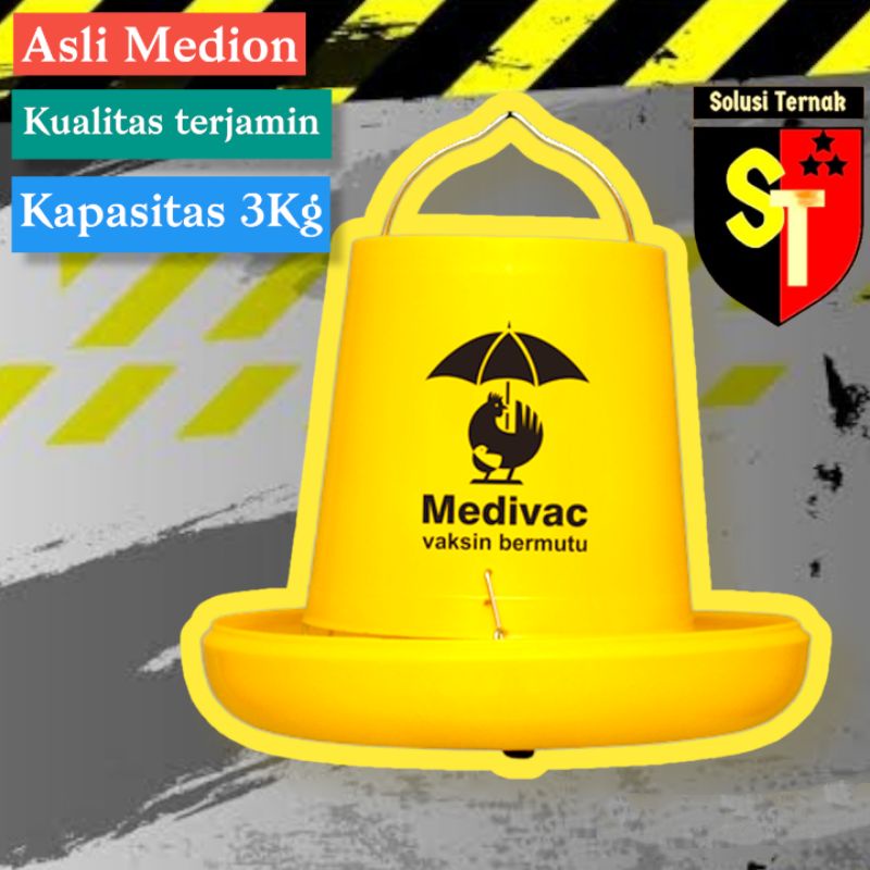 Tempat Pakan Ransum Ayam 3 Kg - TRA3K