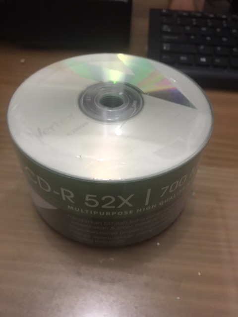 CD-R BLANK CD KOSONG VERTEX 1 tabung isi 50 keping