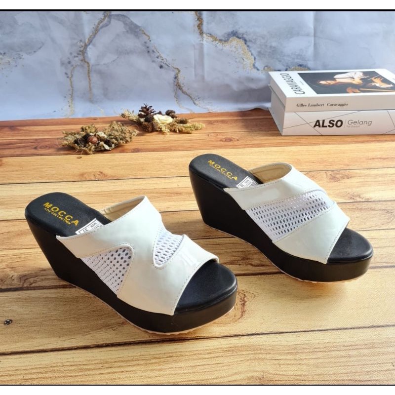 ABBUSHOES Af 48 wedges sandal jaring milano sol karet  7cm