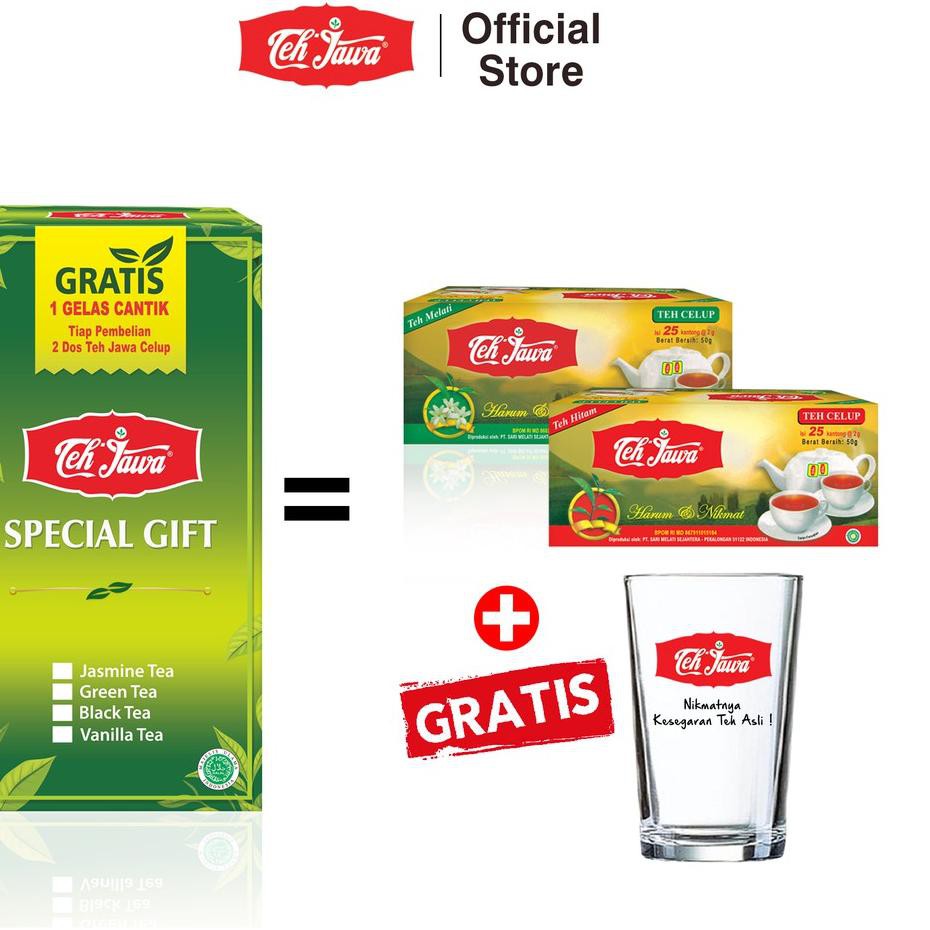 

BIG SALE!! KODE-491 Teh Jawa Special Gift GRATIS GELAS CANTIK(Jasmine dan Black Tea)