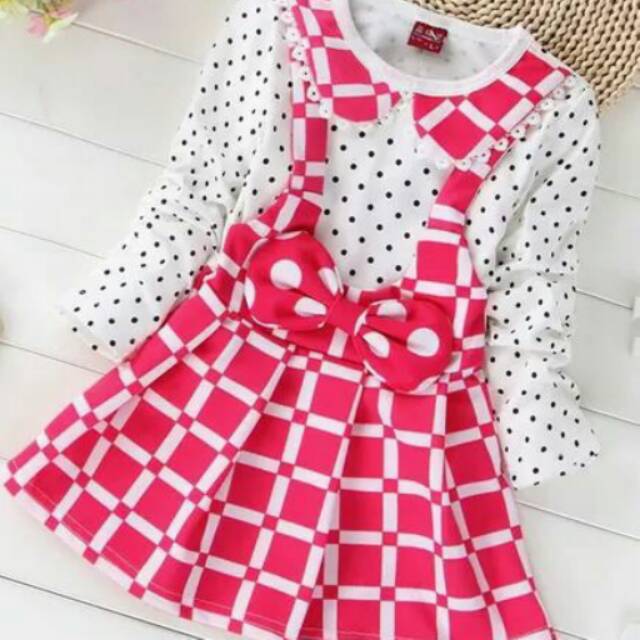 baju anak perempuan import overall