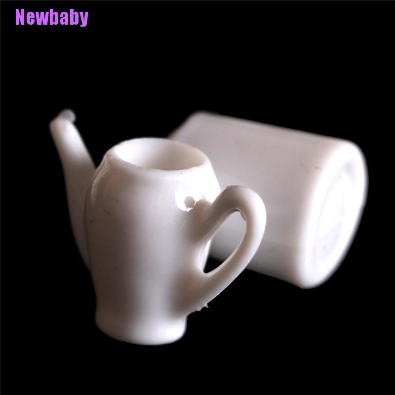 (Newbaby) 10pcs / Set Miniatur Peralatan Minum Teh Untuk Rumah Boneka