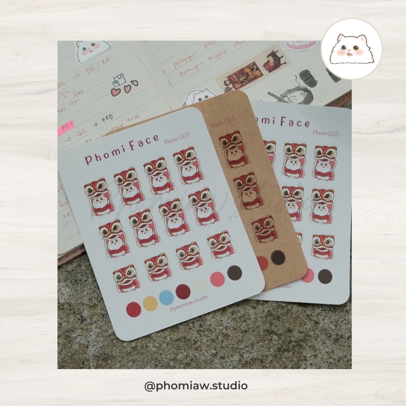 

Phomi-003 cute cat sticker for journal decorative