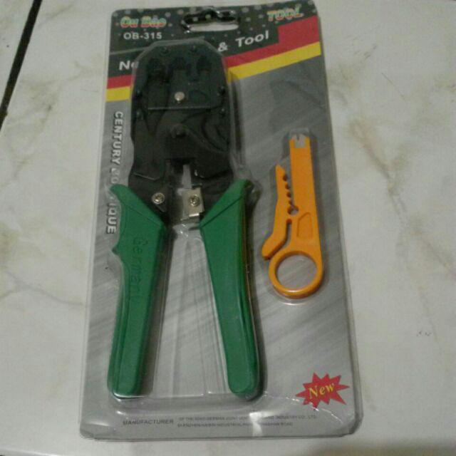 Tang Crimping Tool Multi Fungsi Ou Bao Rj45 Rj11 Cutter Shopee Indonesia