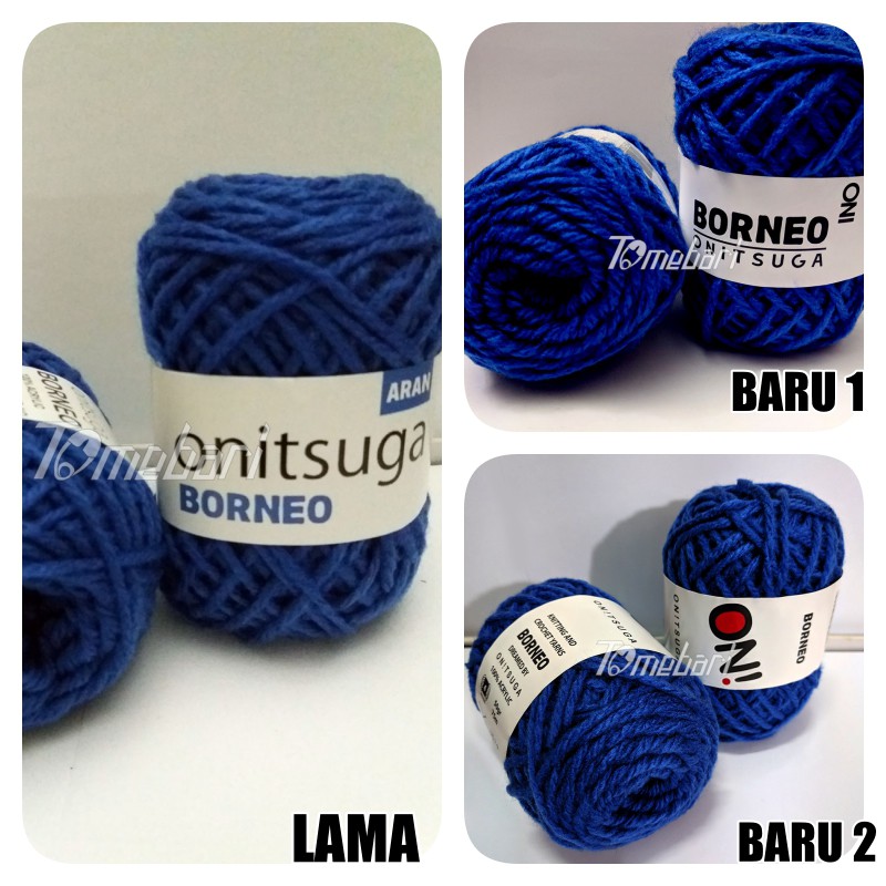 BENANG RAJUT AKRILIK ACRYLIC ONITSUGA BORNEO BIRU TUA