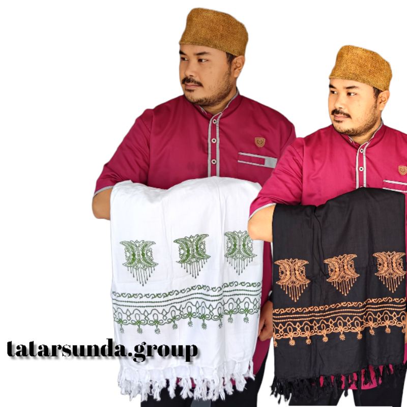 Serban Putih Hitam Panjang Aceh Panjang Serban Rida Motif Batik Serban Santri Serban Habib Motif