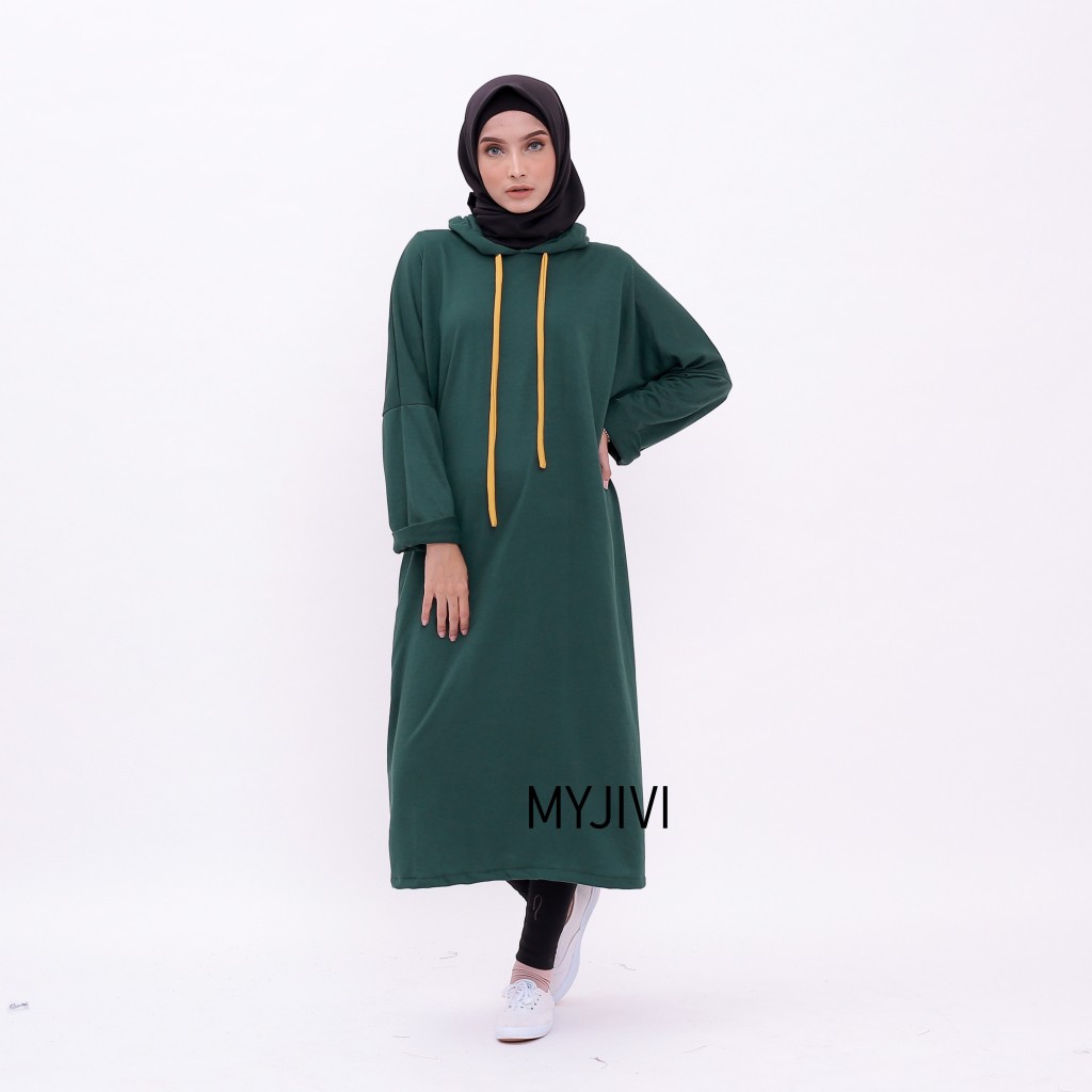 VANESSA TUNIK POLOS ( TUNIK HOODIE )