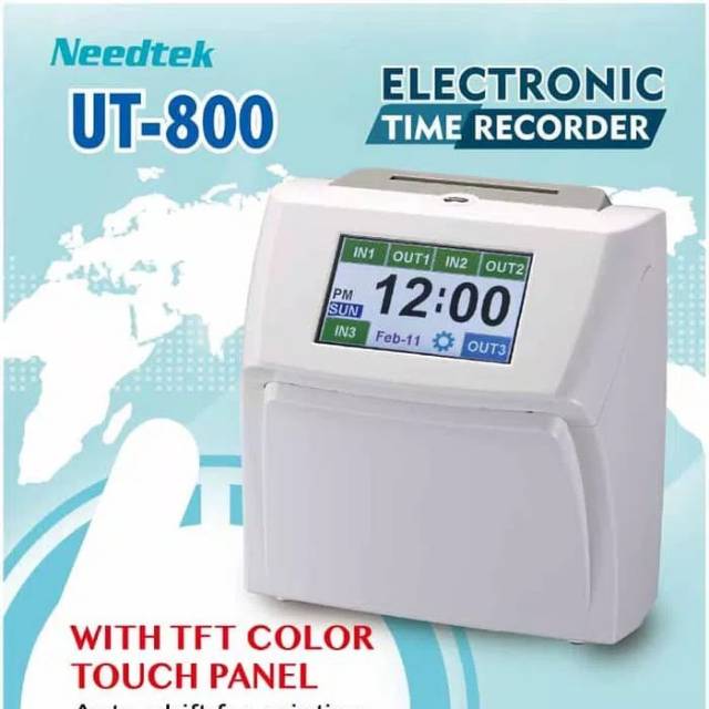 Mesin Absensi NEEDTEK UT800 Touch Screen  - Absen Check Lock UT-800