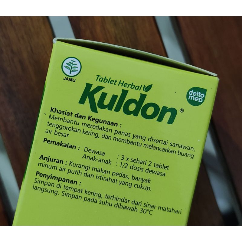 Kuldon /meredakan sariawan/tenggorokan kering/bau mulut/melancar kan bab