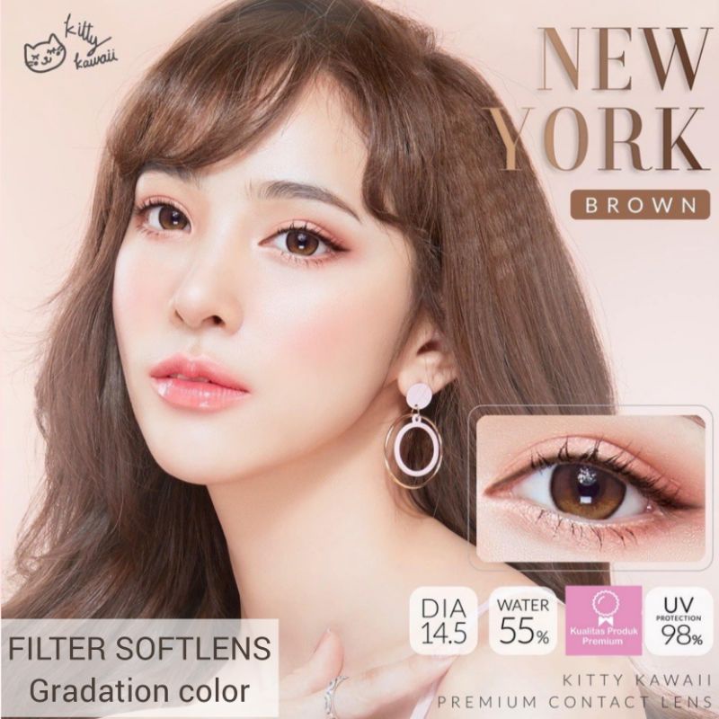 SOFTLENS FILTER NEW YORK BROWN COKLAT NORMAL MINUS