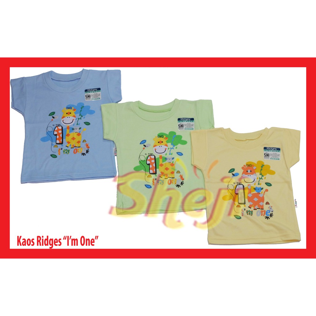 Kaos Anak Oblong Ridges Baju Harian isi 3