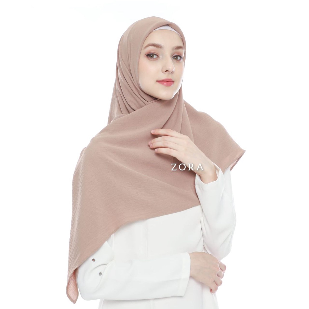 ZORA - Hanna Segiempat 120x120  Crinkle Airflow  - Hijab Wanita