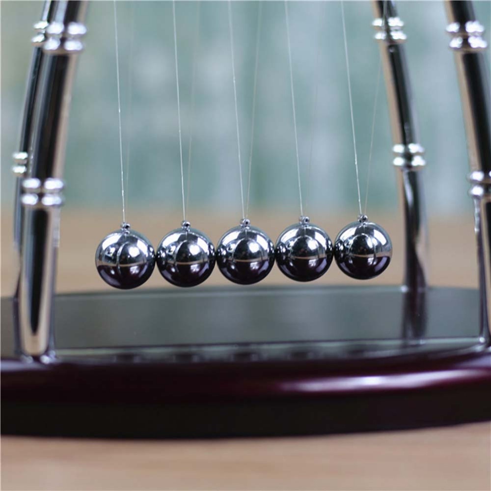 Balance Ball Pajangan Meja Pendulum Newton Model Arched - ZY02 Newton's Pendulum Cradle Balance Balls Physics Science Pendulum Ball Desk Ornaments Toy Home Decoration