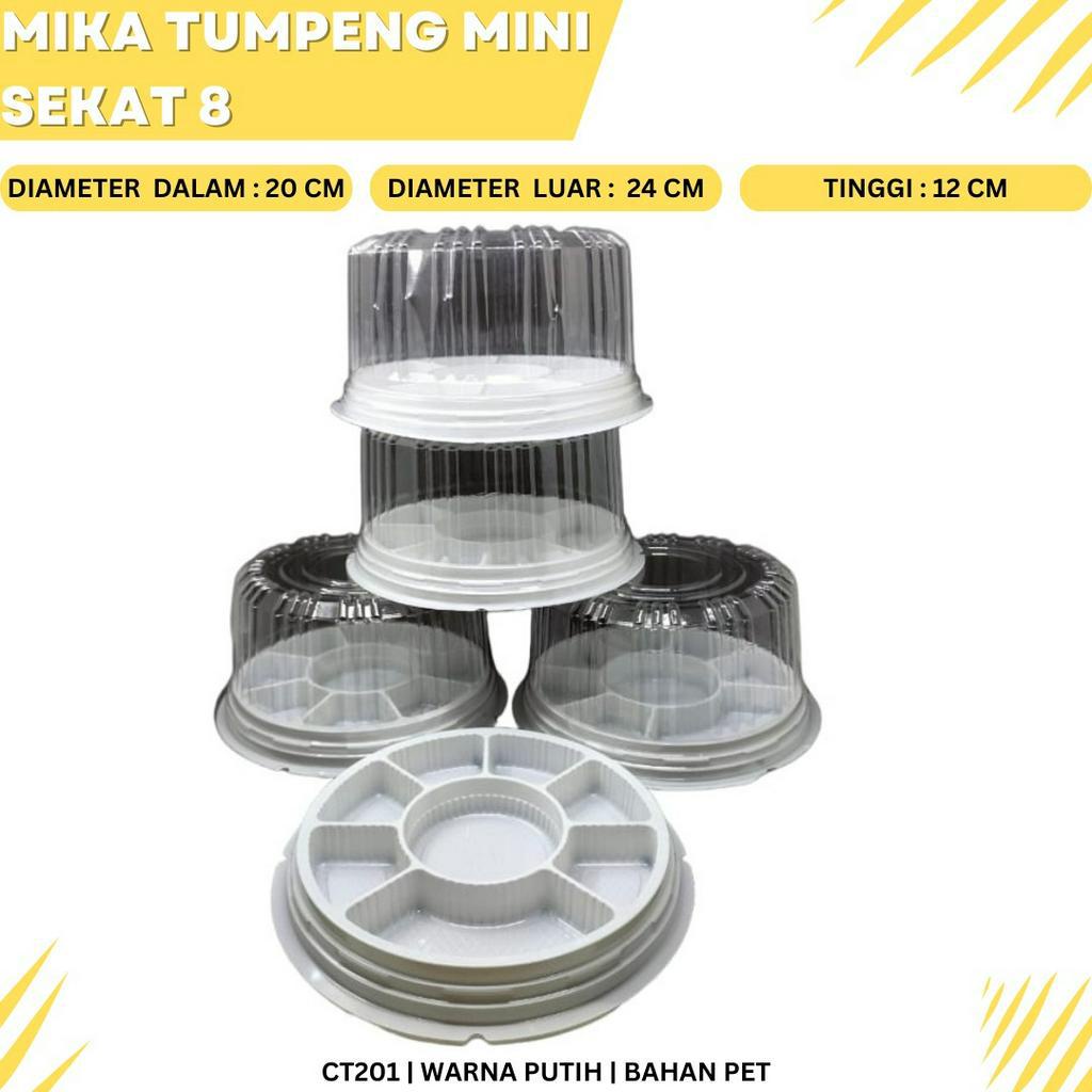 Mika Tumpeng Sekat 8 Mika Sekat 8 (Isi 10 Pcs-CT201)