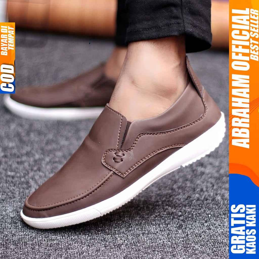 Abraham Drosan - Sepatu Slip On Pria Casual