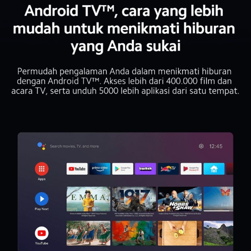 XIAOMI TV A2 32 Inch New July 2022 BEZELLESS DIGITAL SMART ANDROID