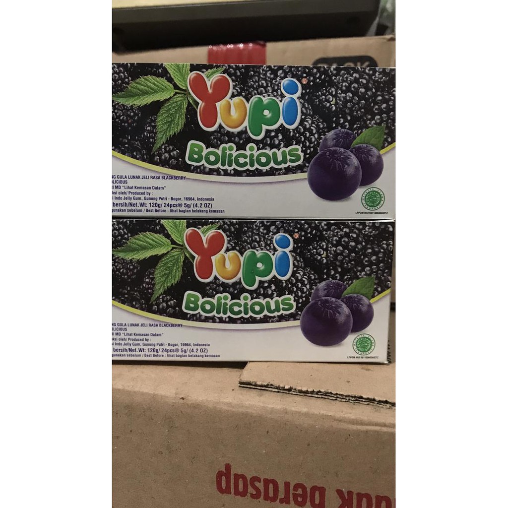 

MALL 12.12 Yupi Bolicius Wild Blackberry (1 box isi 24 pcs) ♠