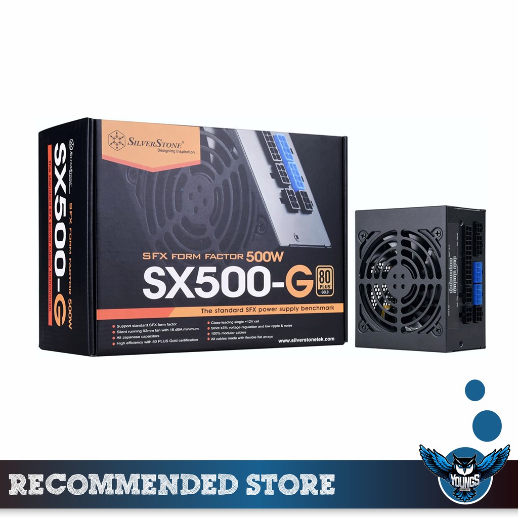 PSU SILVERSTONE SFX 500 WATT 80+ GOLD FULL MODULAR SX500-G